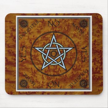 Pentangle Pentagram Witchcraft Divination Dowsing  Mouse Pad by Mal_Corvus at Zazzle