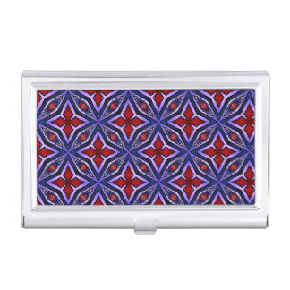 Pentas on Purple Art Business Card Case