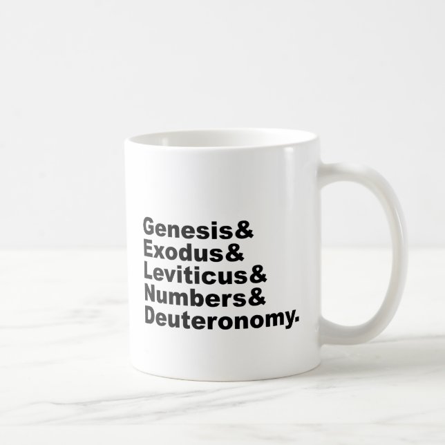 Pentateuch | Genesis Exodus Leviticus Numbers... Coffee Mug (Right)