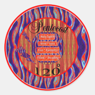 Pentecost 120 Degrees Holy Spirit Stickers