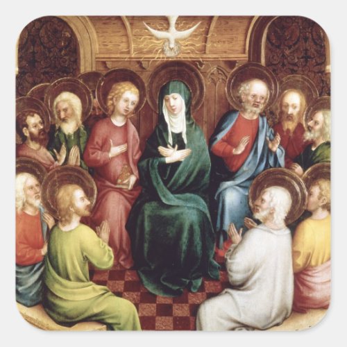 Pentecost 1450 square sticker