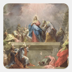 Pentecost, 1732 square sticker