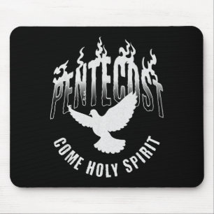 Pentecost Come Holy Spirit Catholic Dove  Mouse Pad