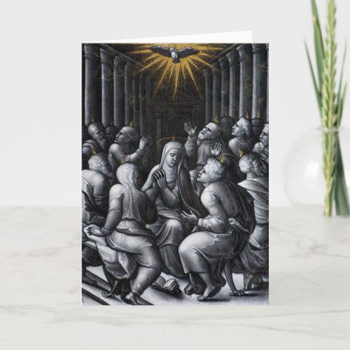 Pentecost Confirmation Artwork by Pierre Reymond Holiday Card