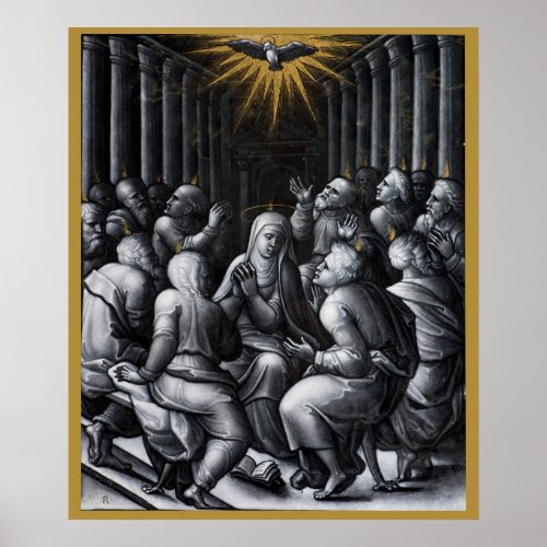Pentecost Confirmation Artwork by Pierre Reymond Poster