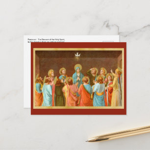 Pentecost: Descent of the Holy Spirit (SB 01) Postcard