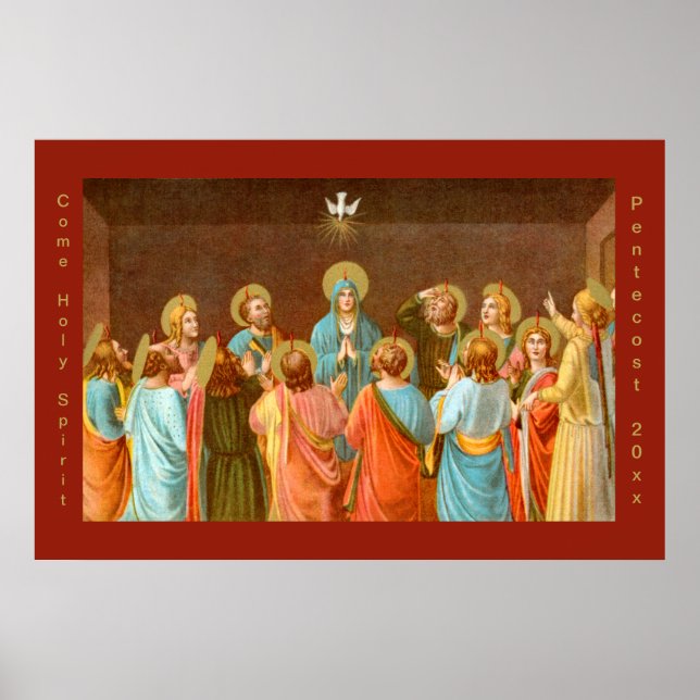 Pentecost:  Descent of the Holy Spirit (SB 01) Poster (Front)