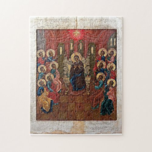 Pentecost Orthodox Christian Byzantine Icon Jigsaw Puzzle