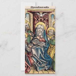 Pentecost scene after Easter Sunday