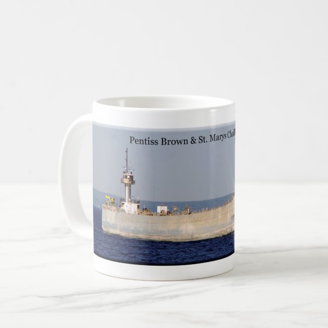 Pentiss Brown & St. Marys Challenger Coffee Mug (Front Left)