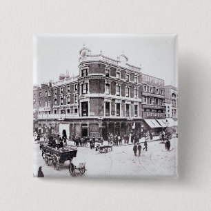 Pentonville Road scene, Islington, London Pinback Button