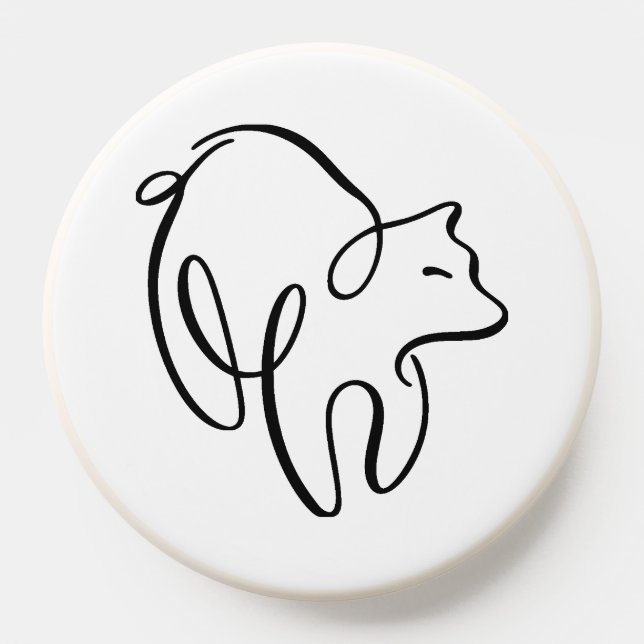 Penwork Calligraphic Bear PopSocket (Popsocket)