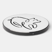 Penwork Calligraphic Bear Wireless Charger (Front 2)