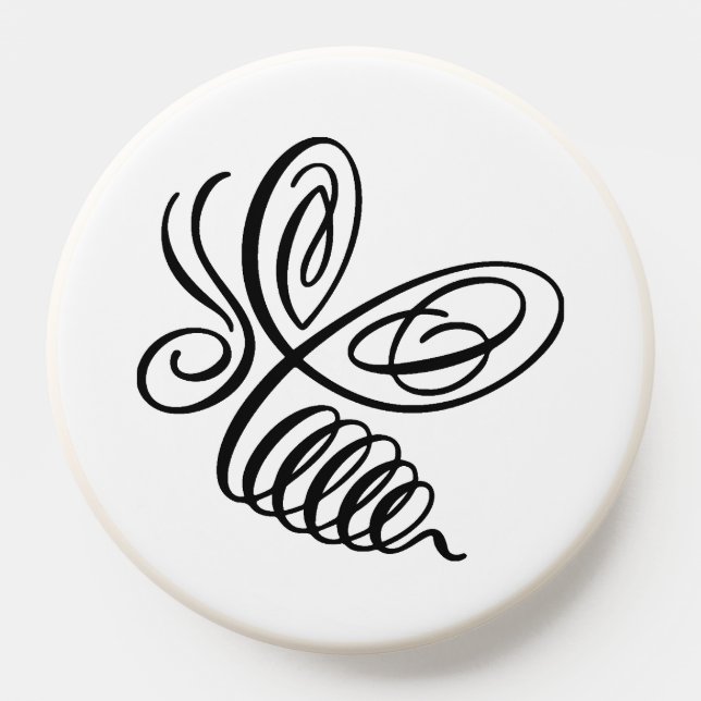 Penwork Calligraphic Honey Bee PopSocket (Popsocket)