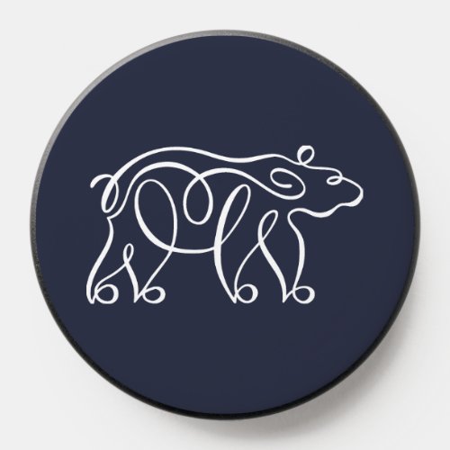 Penwork Calligraphic Stag Bear PopSocket