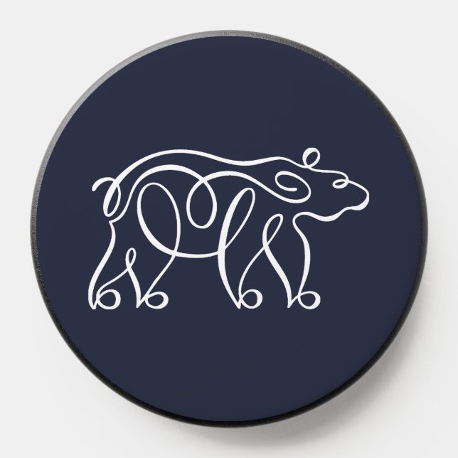 Penwork Calligraphic Stag Bear PopSocket (Popsocket)