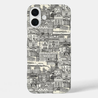 Penzance toile black pearl iPhone 16 plus case