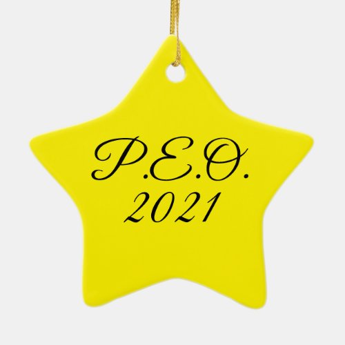 PEO Star Ornament 2021