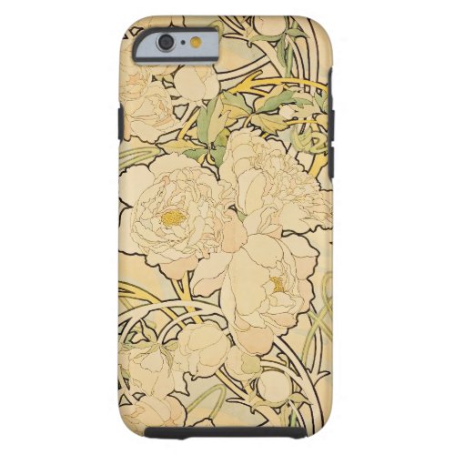 Peonies 1897 tough iPhone 6 case