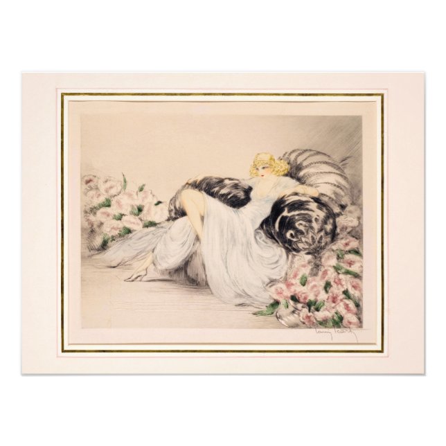 Peonies, 1935 by Louis Icart Photo Print (Front)