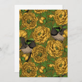 Peonies and wrens (Front/Back)