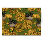 Peonies and wrens (Front Horizontal)