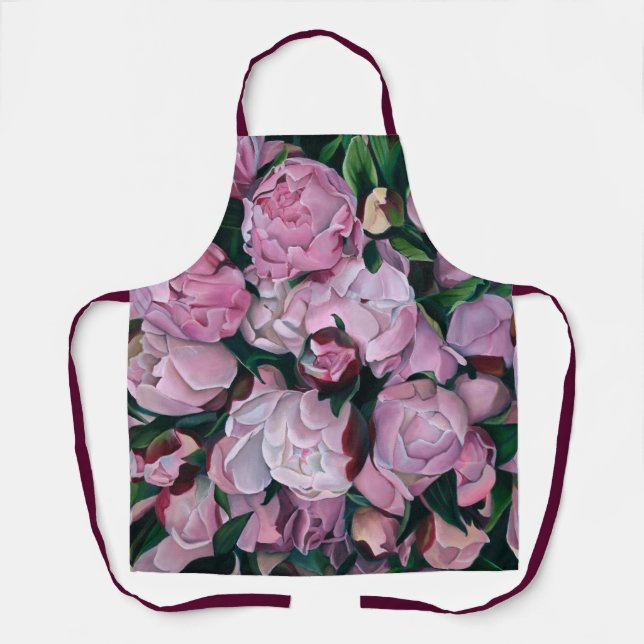 Peonies Apron (Front)