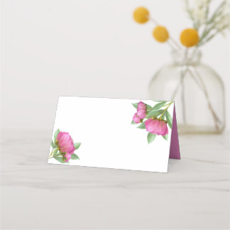 Peonies Blank Place Cards
