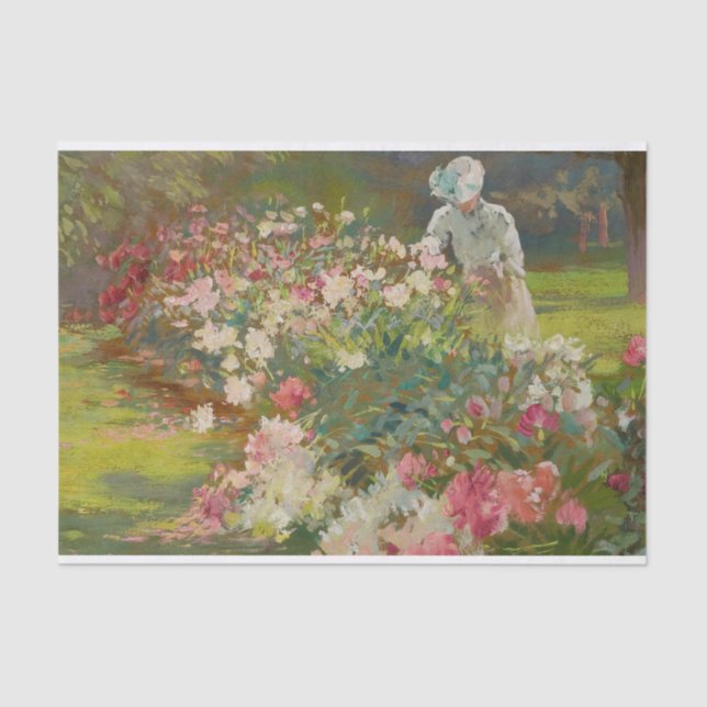Peonies by Matilda Browne  Tissue Paper (Front)