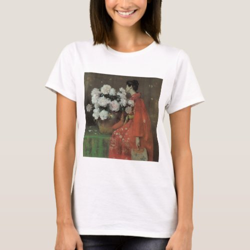 Peonies by William Merritt Chase Vintage Fine Art T_Shirt