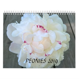 Peonies Calendar 2019