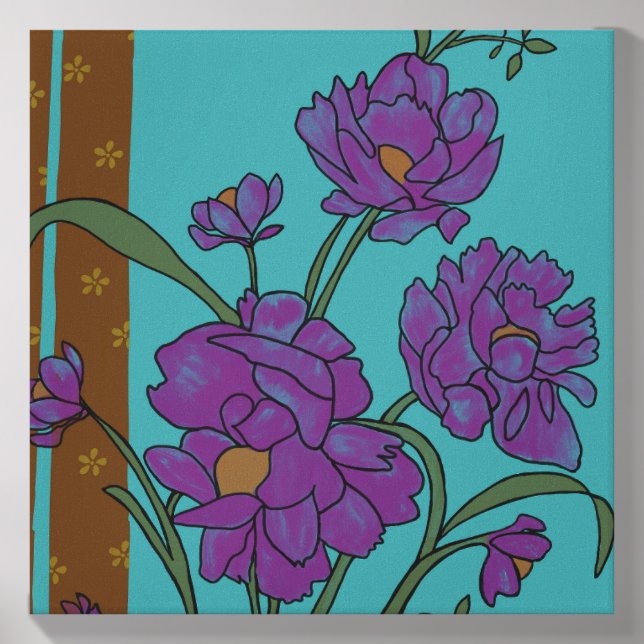 Peonies Canvas Photo Tile (Front Set)
