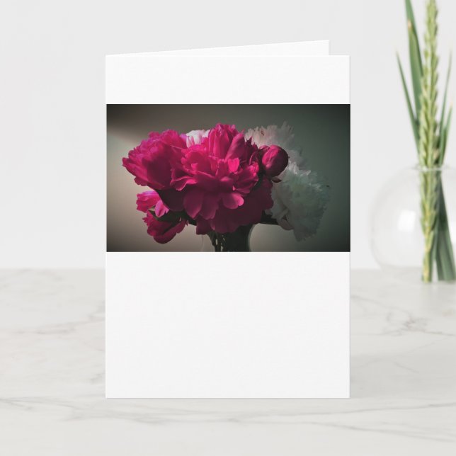 Peonies, card (Front)