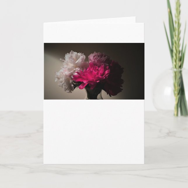 Peonies, card (Front)