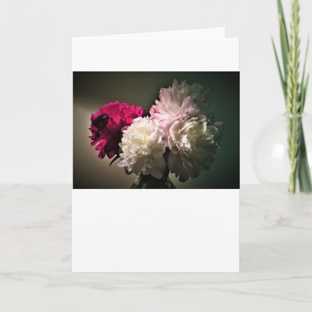Peonies, card (Front)