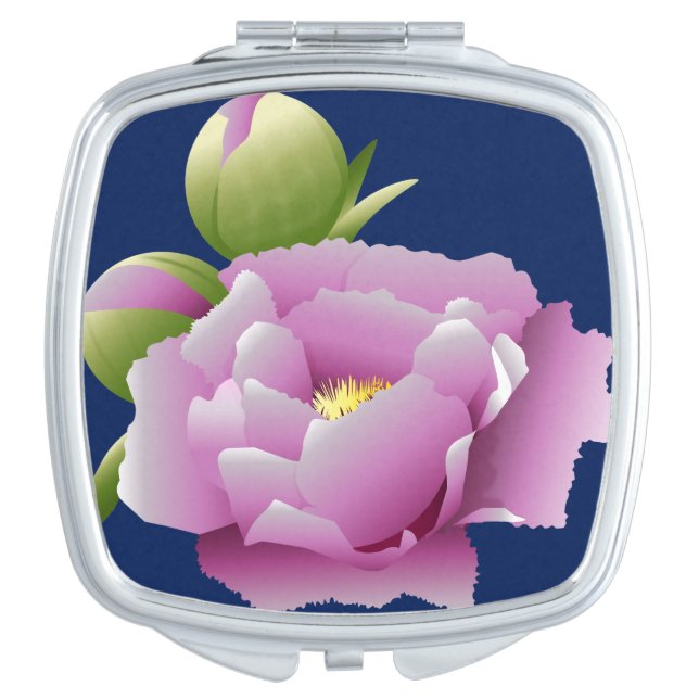 Peonies Compact Mirror (Front)