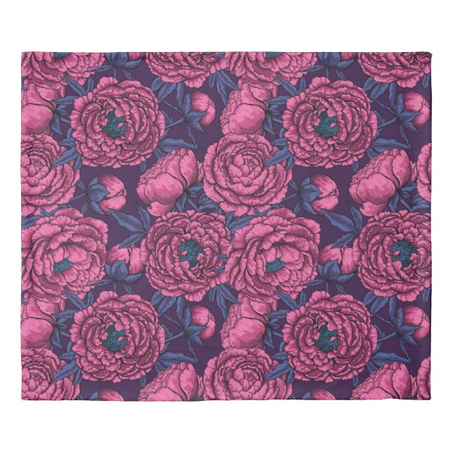 Peonies Duvet Cover (Front)