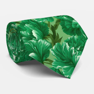 Peonies Floral Uncle Wedding Neck Tie