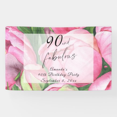 Peonies flowers 90th Birthday Party