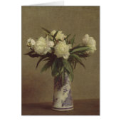 Peonies in a Blue and White Vase (Front)
