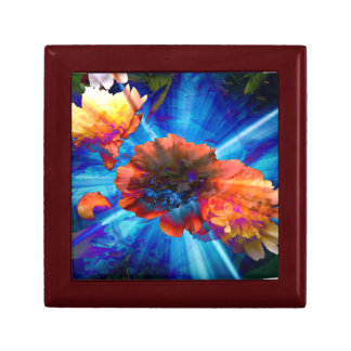 Peonies in Blue Light Gift Box