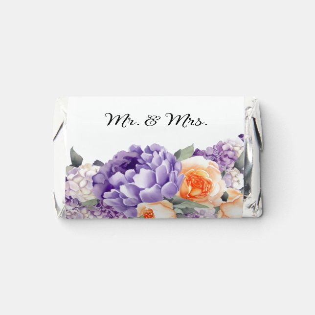 Peonies Mauve and Peach Hershey's Miniatures (Front)