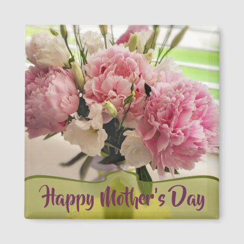 Peonies Mothers Day Floral  Magnet