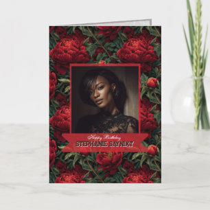 Peonies Petal Spring Birthday Party  Card