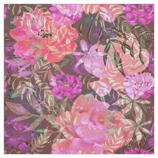 Peonies pink rose flowers flower garden bouquet fabric