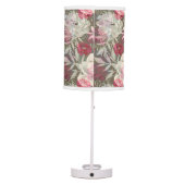 Peonies pink rose flowers flower garden bouquet table lamp (Back)