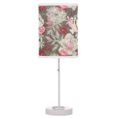 Peonies pink rose flowers flower garden bouquet  table lamp (Front)
