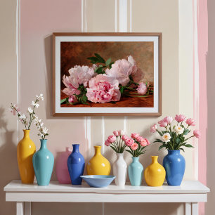 Peonies poster