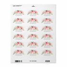 Peonies Rose Floral Communion Return Address