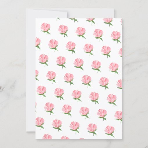 Peonies Rose Spanish Confirmation Invitation Zazzle